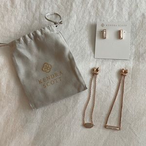 Kendra Scott bracelets / earrings - rose gold